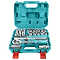 TOTAL TOOLS JUEGO TUBO 1/2" C/CRIQUET 20PCS