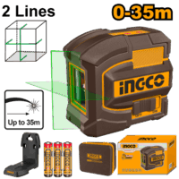 INGCO NIVEL LASER AUTONIVELANTE 35MTS LUZ VERDE H_HLL156601
