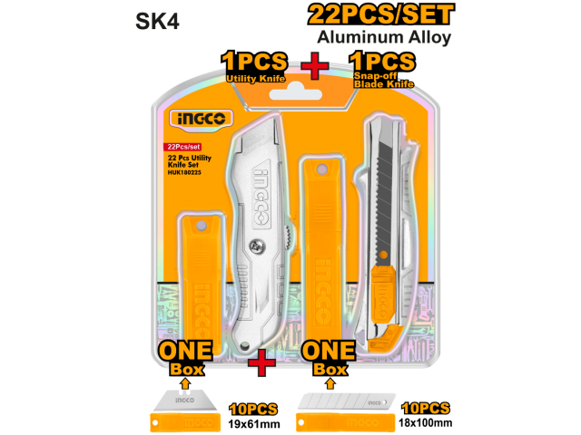 INGCO JUEGO TRINCHETA C/REPUESTO_HUK180225