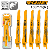 INGCO SET 5PCS HOJAS PARA SIERRA SABLE PARA CORTE RAPIDO EN MADERA _RSB611D