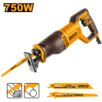 INGCO SIERRA SABLE 750W CON REGULADOR DE VELOCIDAD + 1 HOJA DE SIERRA P/ MADERA + 1 HOJA DE SIERRA P/ METAL_RS7508