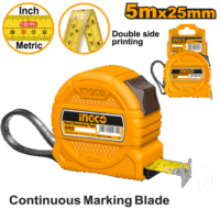 INGCO CINTA METRICA 5MX25MM DOBLE IMPRESA MET/PULG_HSMT39525
