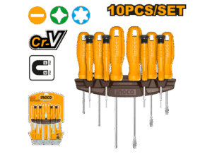 INGCO SET 10 DESTORNILLADORES_HKSD1058