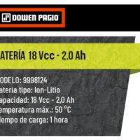DOWEN PAGIO BATERIA 18V - 2AH