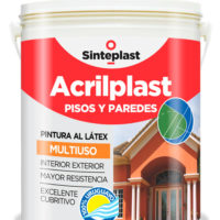 Acrilplast NEGRO Pisos y Paredes 1/4 Lts Sinteplast